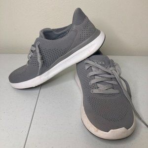 Kizik Sneakers Gray Womens Size 7.5 Wide Mens Size 6 Wide Lace Up